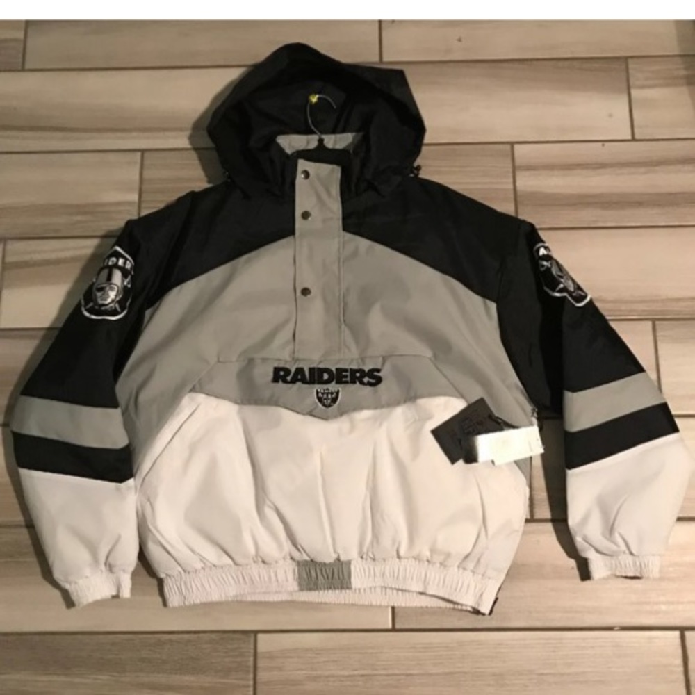 Oakland Raiders Half Zip Jacket